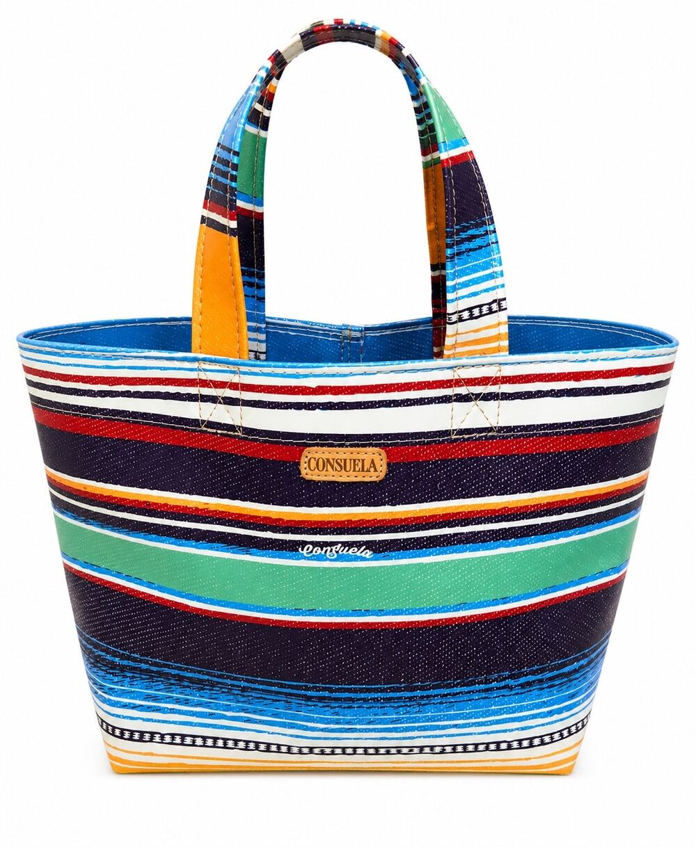 Consuela Grab n Go basic Tote Multicolor Serape Stripe Open Top